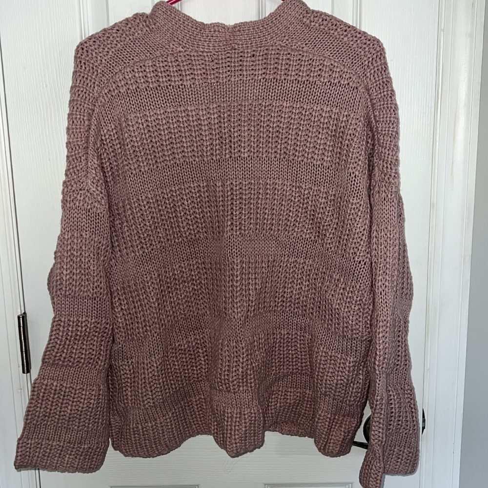 Joseph A Lilac Cable Knit Cardigan - Picture 2 of 4